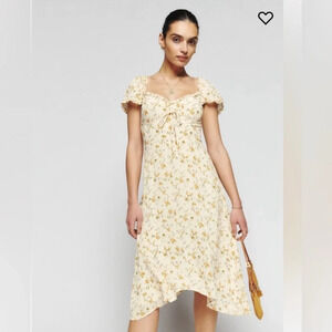 Reformation Maebry Floral Midi Dress | Size 0